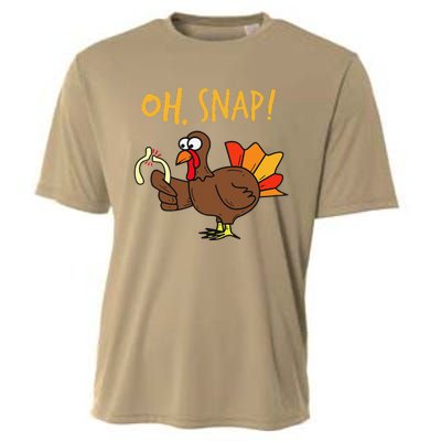 Thanksgiving Oh Snap Turkey Wishbone Cooling Performance Crew T-Shirt