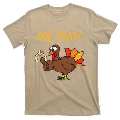 Thanksgiving Oh Snap Turkey Wishbone T-Shirt