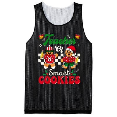 Teacher Of Smart Cookies Gingerbread Christmas Teachers Mesh Reversible Basketball Jersey Tank