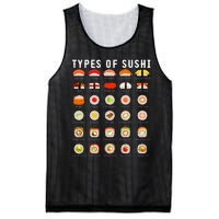 Types Of Sushi Sushi Nigiri Sashimi Salmon Mesh Reversible Basketball Jersey Tank