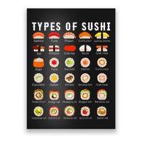 Types Of Sushi Sushi Nigiri Sashimi Salmon Poster