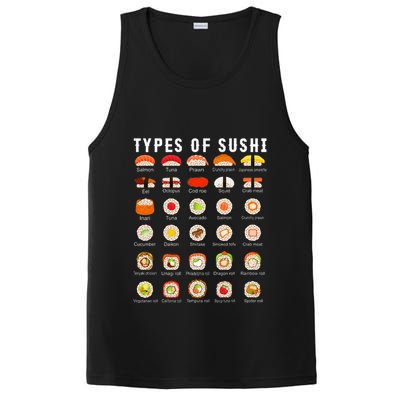 Types Of Sushi Sushi Nigiri Sashimi Salmon PosiCharge Competitor Tank