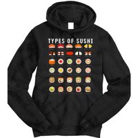 Types Of Sushi Sushi Nigiri Sashimi Salmon Tie Dye Hoodie