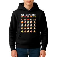 Types Of Sushi Sushi Nigiri Sashimi Salmon Kids Hoodie