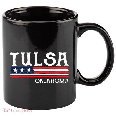 Tulsa Oklahoma Souvenir Gift 11oz C Handle Ceramic Mug