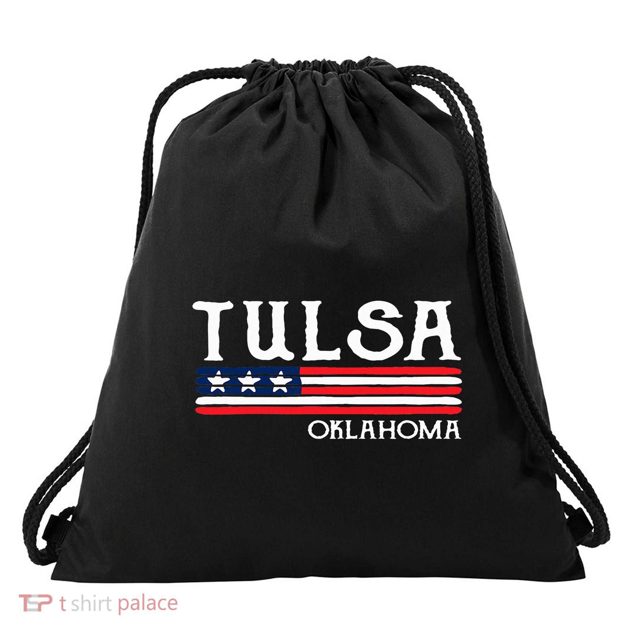 Tulsa Oklahoma Souvenir Gift Drawstring Bag