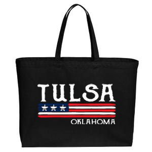 Tulsa Oklahoma Souvenir Gift Cotton Canvas Jumbo Tote