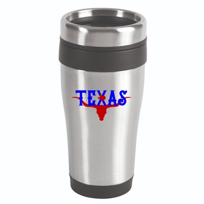 Texas Original State Longhorn Logo 16oz Travel Tumbler