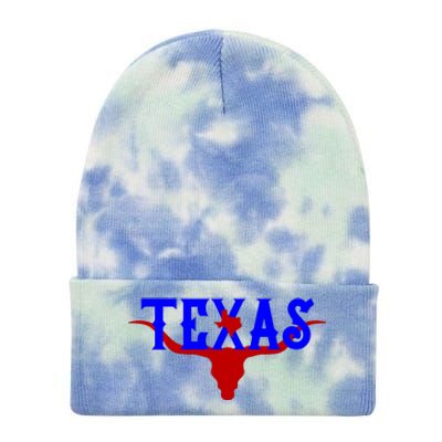 Texas Original State Longhorn Logo Tie Dye 12in Knit Beanie