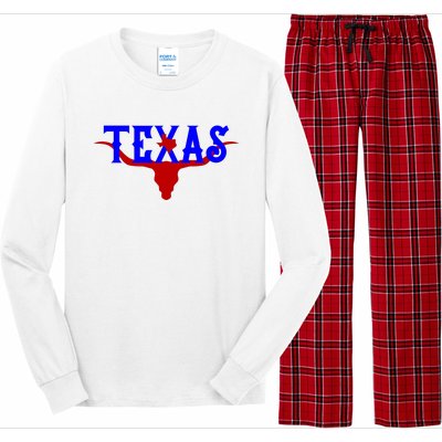 Texas Original State Longhorn Logo Long Sleeve Pajama Set