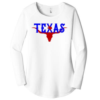 Texas Original State Longhorn Logo Women's Perfect Tri Tunic Long Sleeve Shirt