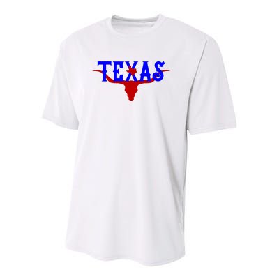 Texas Original State Longhorn Logo Youth Performance Sprint T-Shirt