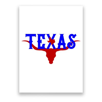 Texas Original State Longhorn Logo Poster