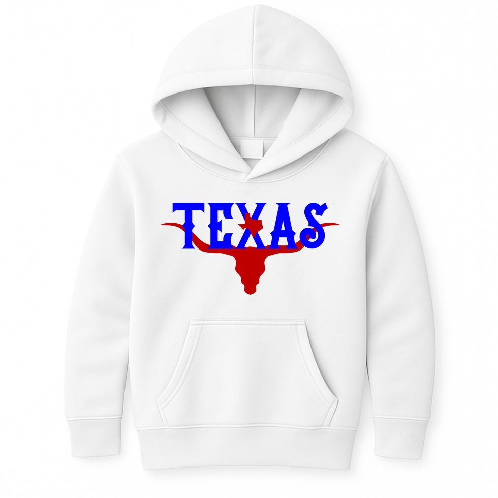 Texas Original State Longhorn Logo Kids Hoodie