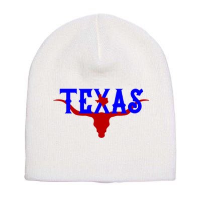 Texas Original State Longhorn Logo Short Acrylic Beanie