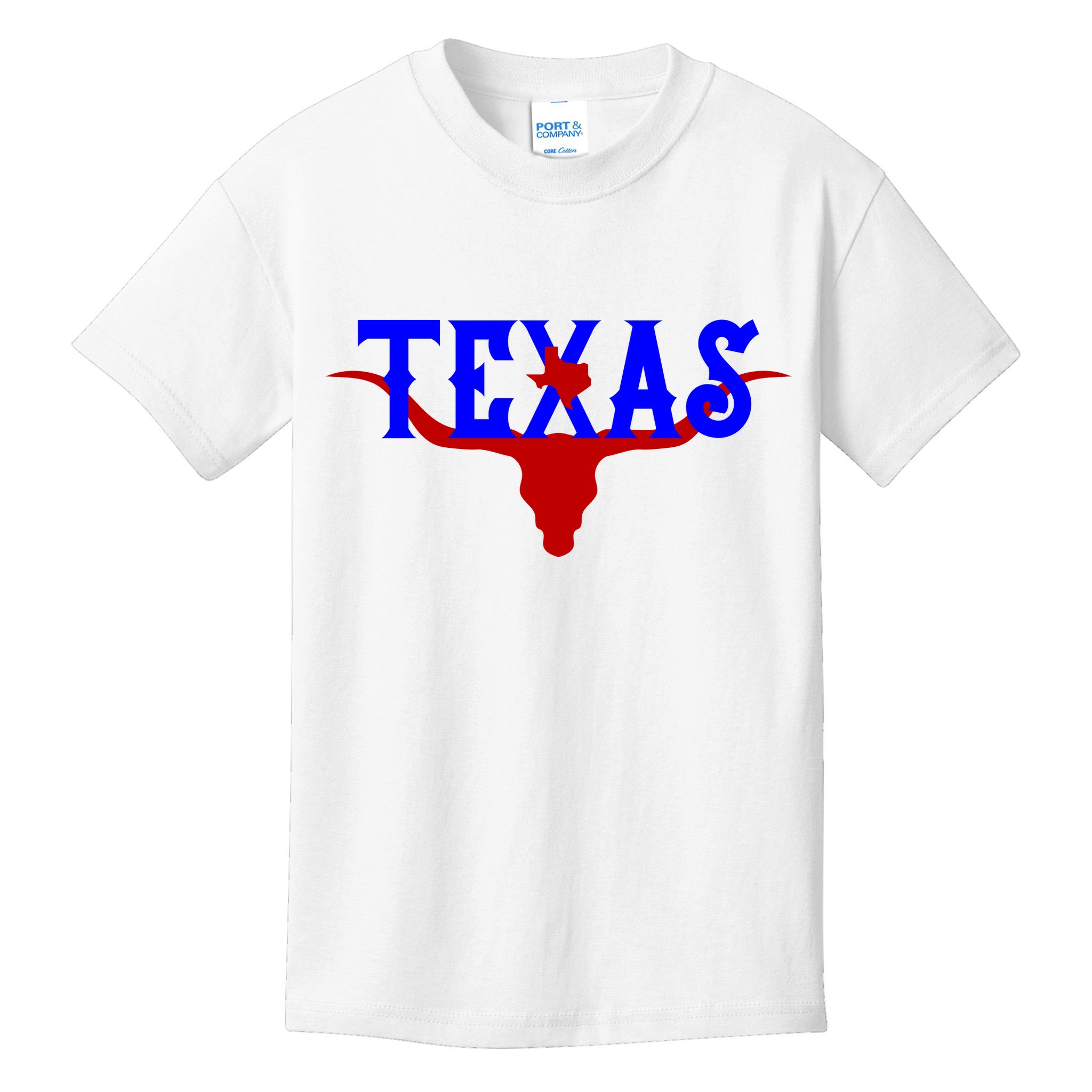 Texas Original State Longhorn Logo Kids T-Shirt