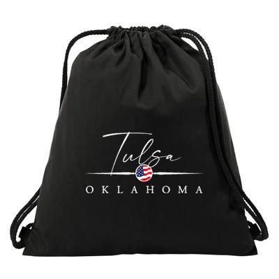 Tulsa Oklahoma Drawstring Bag