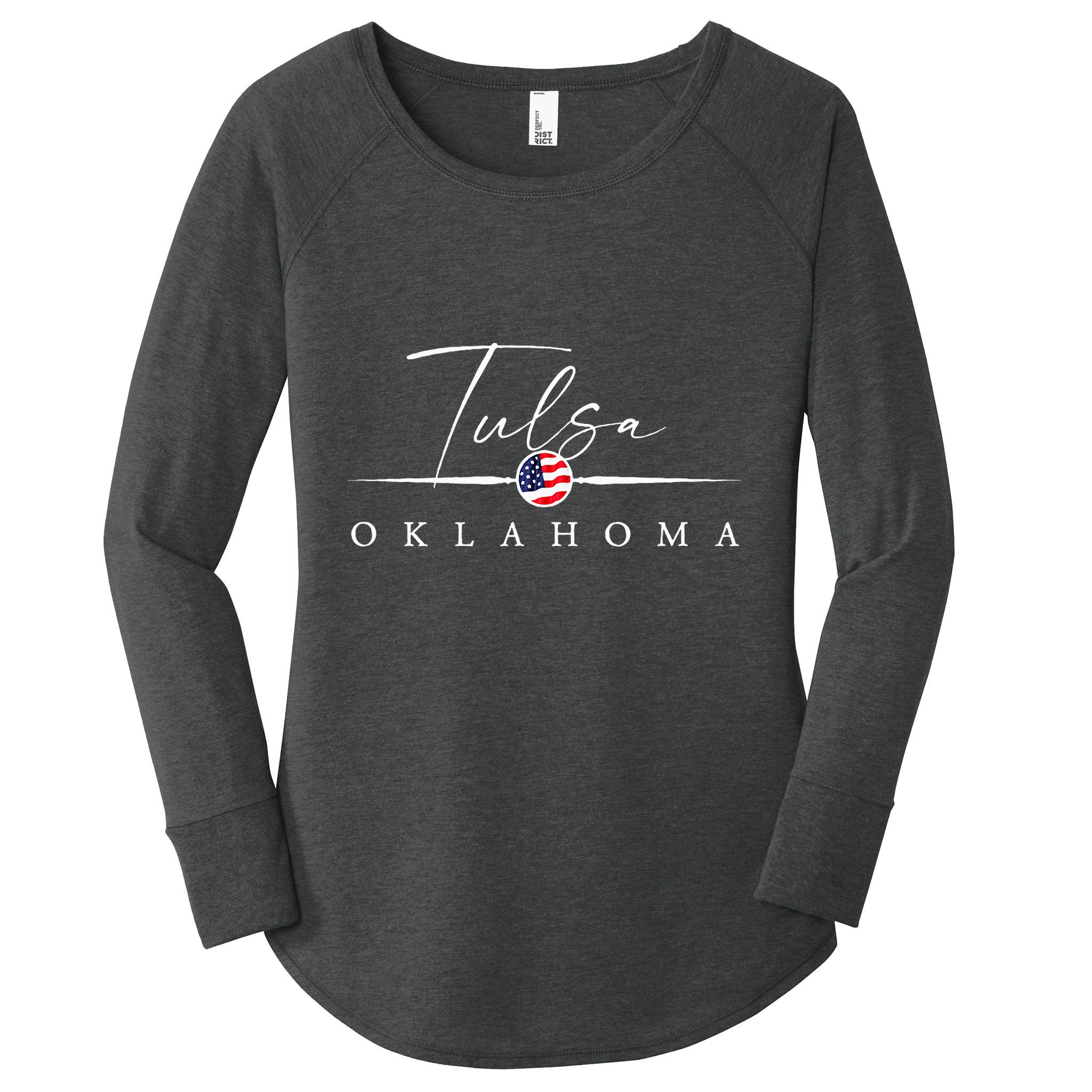 Tulsa Oklahoma Women's Perfect Tri Tunic Long Sleeve Shirt
