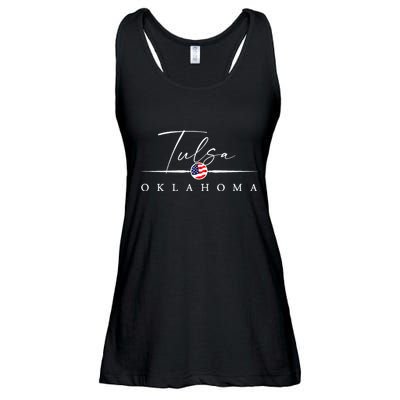 Tulsa Oklahoma Ladies Essential Flowy Tank
