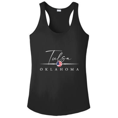 Tulsa Oklahoma Ladies PosiCharge Competitor Racerback Tank