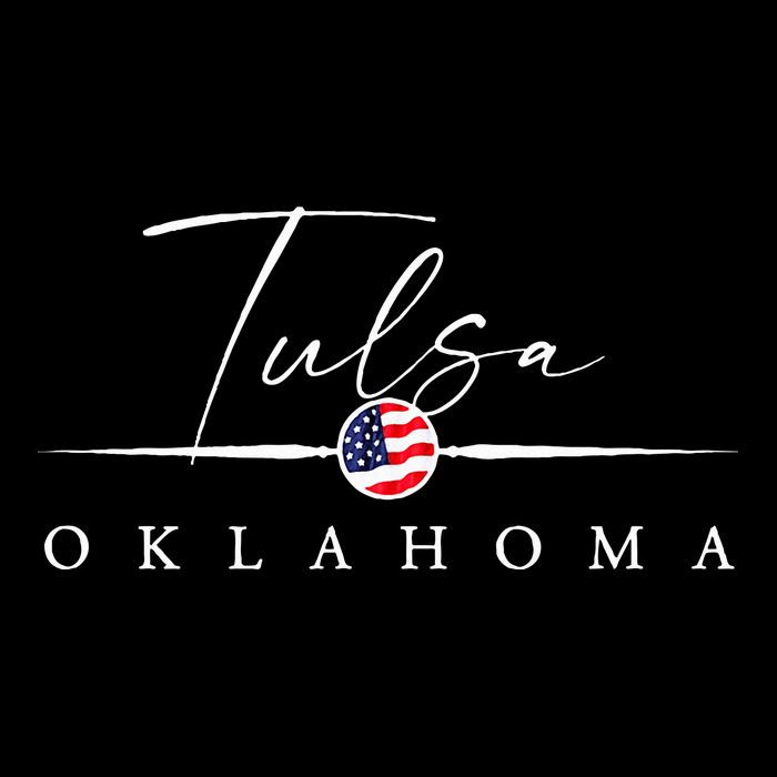 Tulsa Oklahoma Cropped Pullover Crew