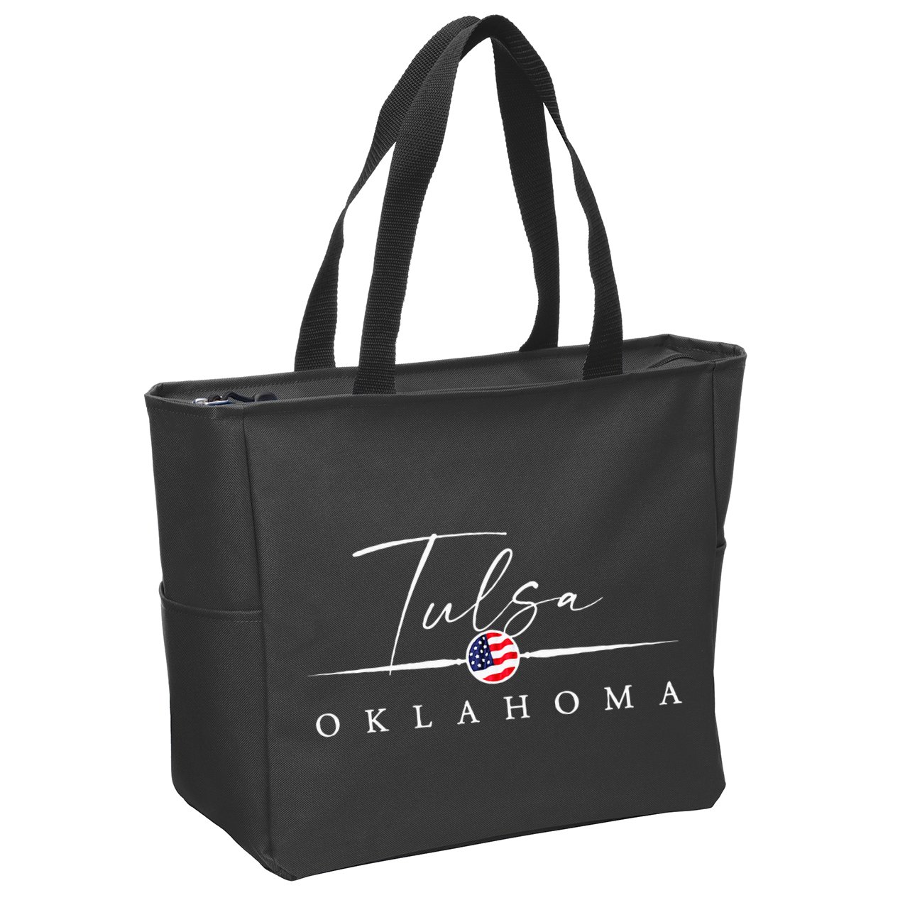 Tulsa Oklahoma Zip Tote Bag