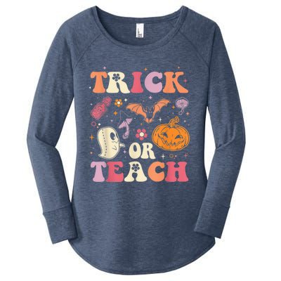 Trick Or Teach Ghost Teacher Halloween Costume For Wo Women's Perfect Tri Tunic Long Sleeve Shirt