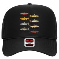 Types Of Trout Fish Trout Species Chart Ichthyology Guide Trucker Hat
