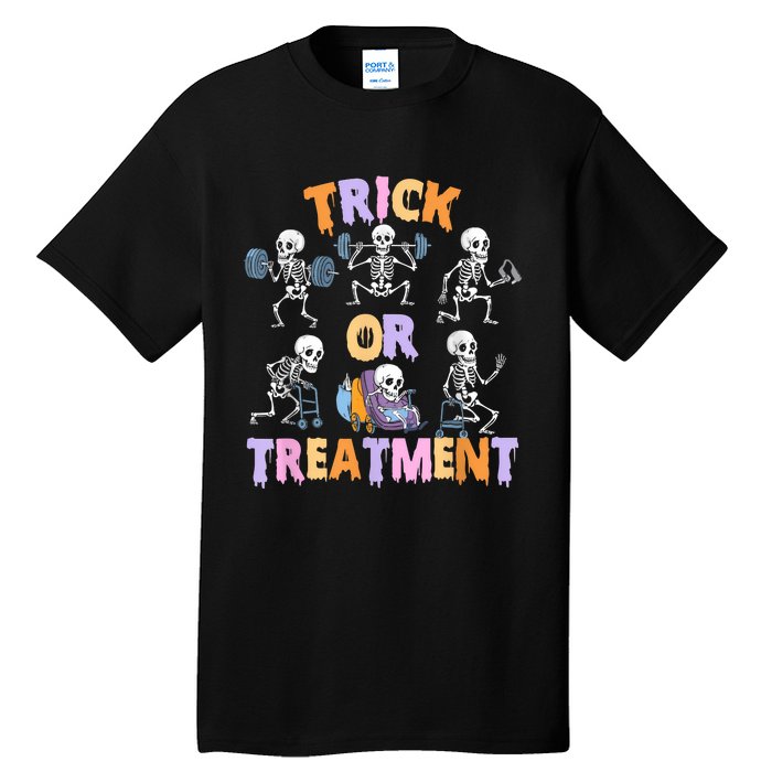 Trick Or Treatment Pt Physical Therapy Therapist Halloween Tall T-Shirt