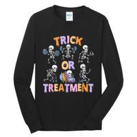 Trick Or Treatment Pt Physical Therapy Therapist Halloween Tall Long Sleeve T-Shirt