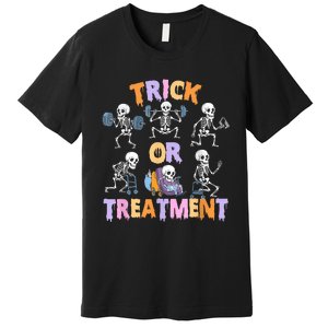 Trick Or Treatment Pt Physical Therapy Therapist Halloween Premium T-Shirt