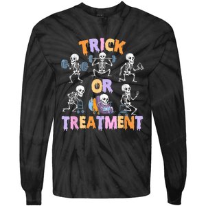 Trick Or Treatment Pt Physical Therapy Therapist Halloween Tie-Dye Long Sleeve Shirt