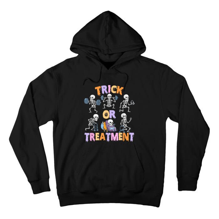 Trick Or Treatment Pt Physical Therapy Therapist Halloween Tall Hoodie