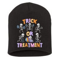 Trick Or Treatment Pt Physical Therapy Therapist Halloween Short Acrylic Beanie