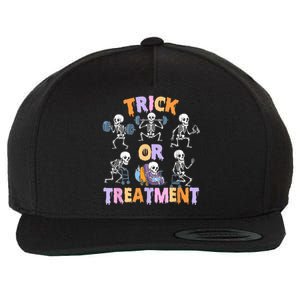 Trick Or Treatment Pt Physical Therapy Therapist Halloween Wool Snapback Cap