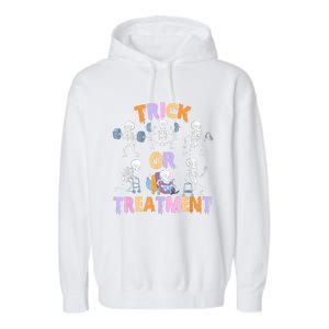 Trick Or Treatment Pt Physical Therapy Therapist Halloween Garment-Dyed Fleece Hoodie