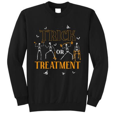 Trick Or Treatment Pt Physical Therapy Therapist Halloween Sweatshirt