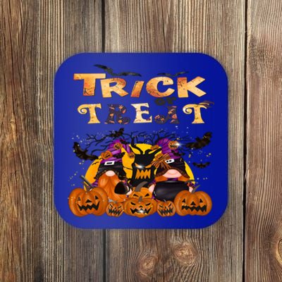 Trick Or Treat Cute Halloween Gnomes Cool Gift Coaster