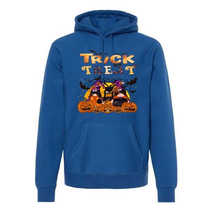 Trick Or Treat Cute Halloween Gnomes Cool Gift Premium Hoodie