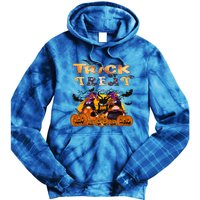 Trick Or Treat Cute Halloween Gnomes Cool Gift Tie Dye Hoodie