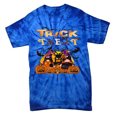 Trick Or Treat Cute Halloween Gnomes Cool Gift Tie-Dye T-Shirt