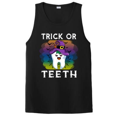 Trick Or Teeth Funny Dentist Halloween Dental Squad Gift PosiCharge Competitor Tank