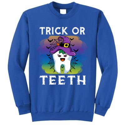 Trick Or Teeth Funny Dentist Halloween Dental Squad Gift Sweatshirt