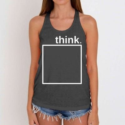 Think Outside The Box Women's Knotted Racerback Tank