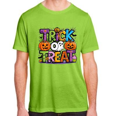 Trick Or Treat Halloween Cool Logo Adult ChromaSoft Performance T-Shirt