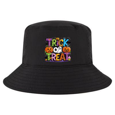 Trick Or Treat Halloween Cool Logo Cool Comfort Performance Bucket Hat