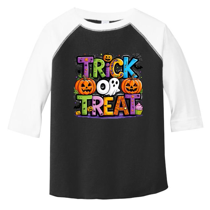 Trick Or Treat Halloween Cool Logo Toddler Fine Jersey T-Shirt