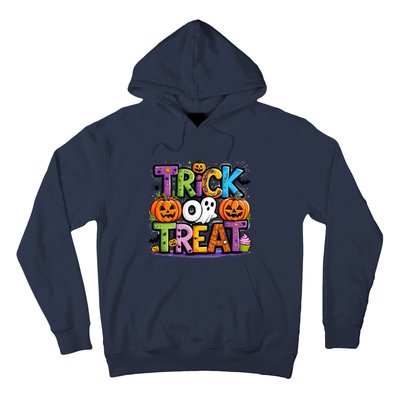 Trick Or Treat Halloween Cool Logo Hoodie