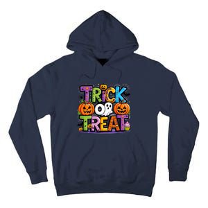 Trick Or Treat Halloween Cool Logo Tall Hoodie