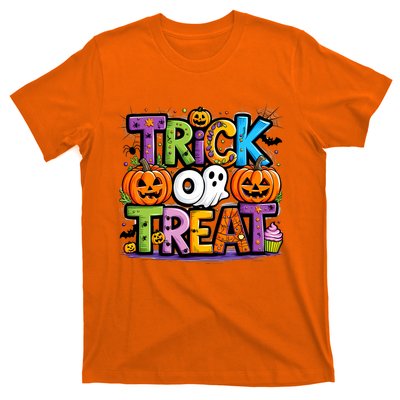 Trick Or Treat Halloween Cool Logo T-Shirt